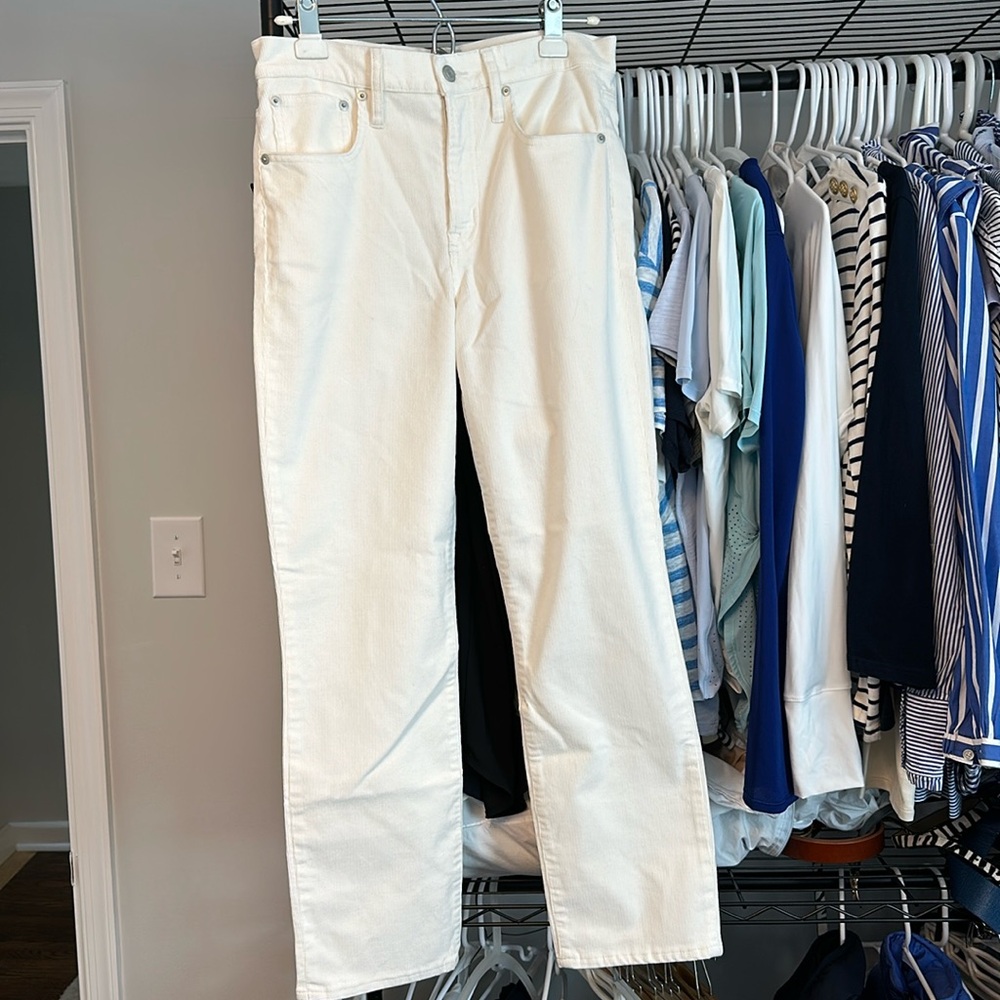 J.Crew white corduroy pants